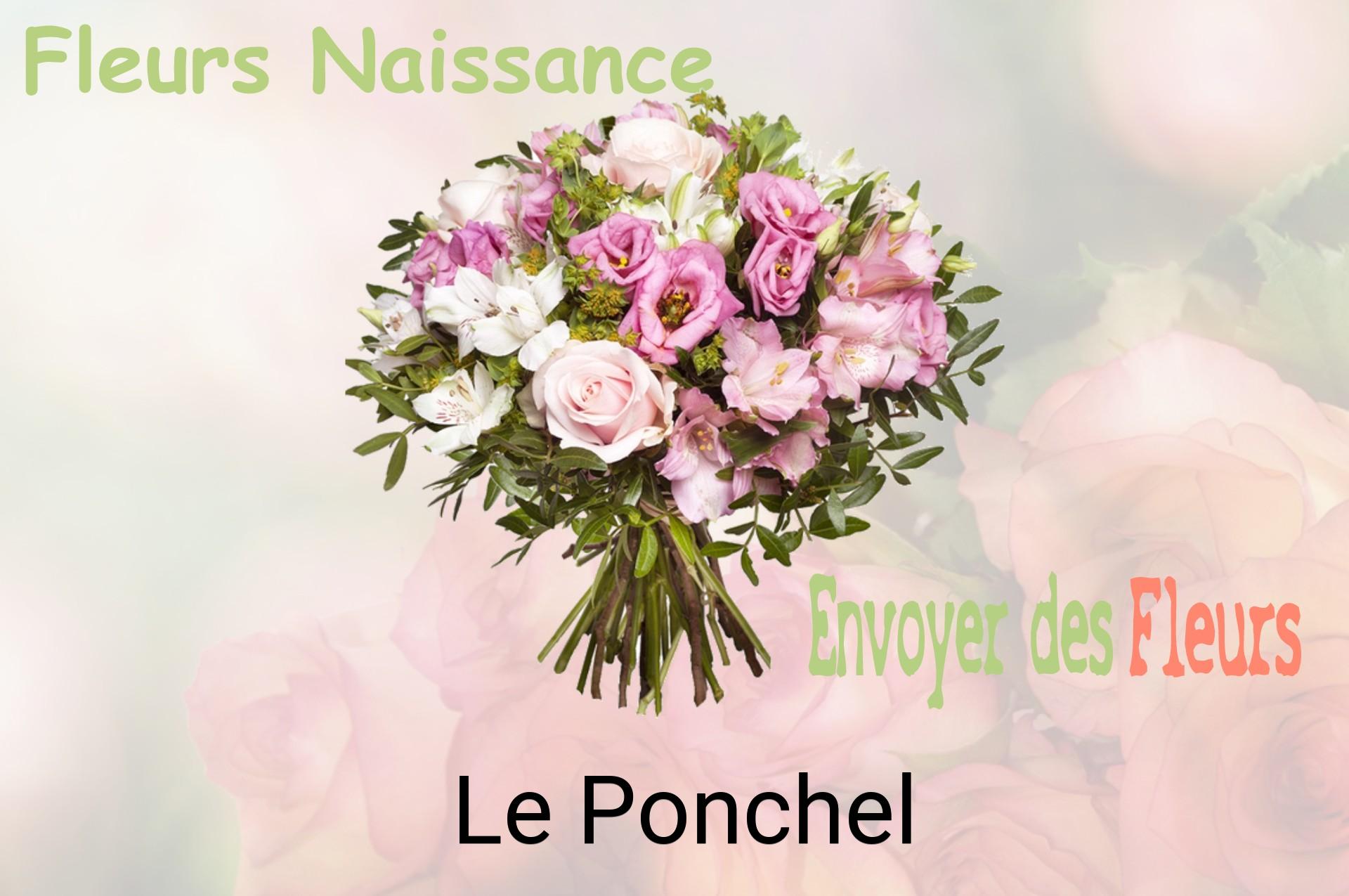 Bouquet de fleurs de naissance livré à Le Ponchel